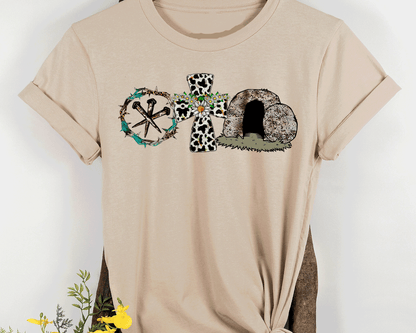 A Lot Can Happen in 3 Days Crown, Cross, Rock T-Shirt, Easter T Shirt, Jesus Shirt, Easter Christian Shirt, Easter Gift, Family Easter Shirt, Trendy Easter Tee